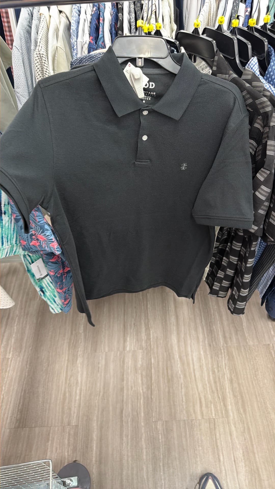 Trendy Black Polo Shirt
