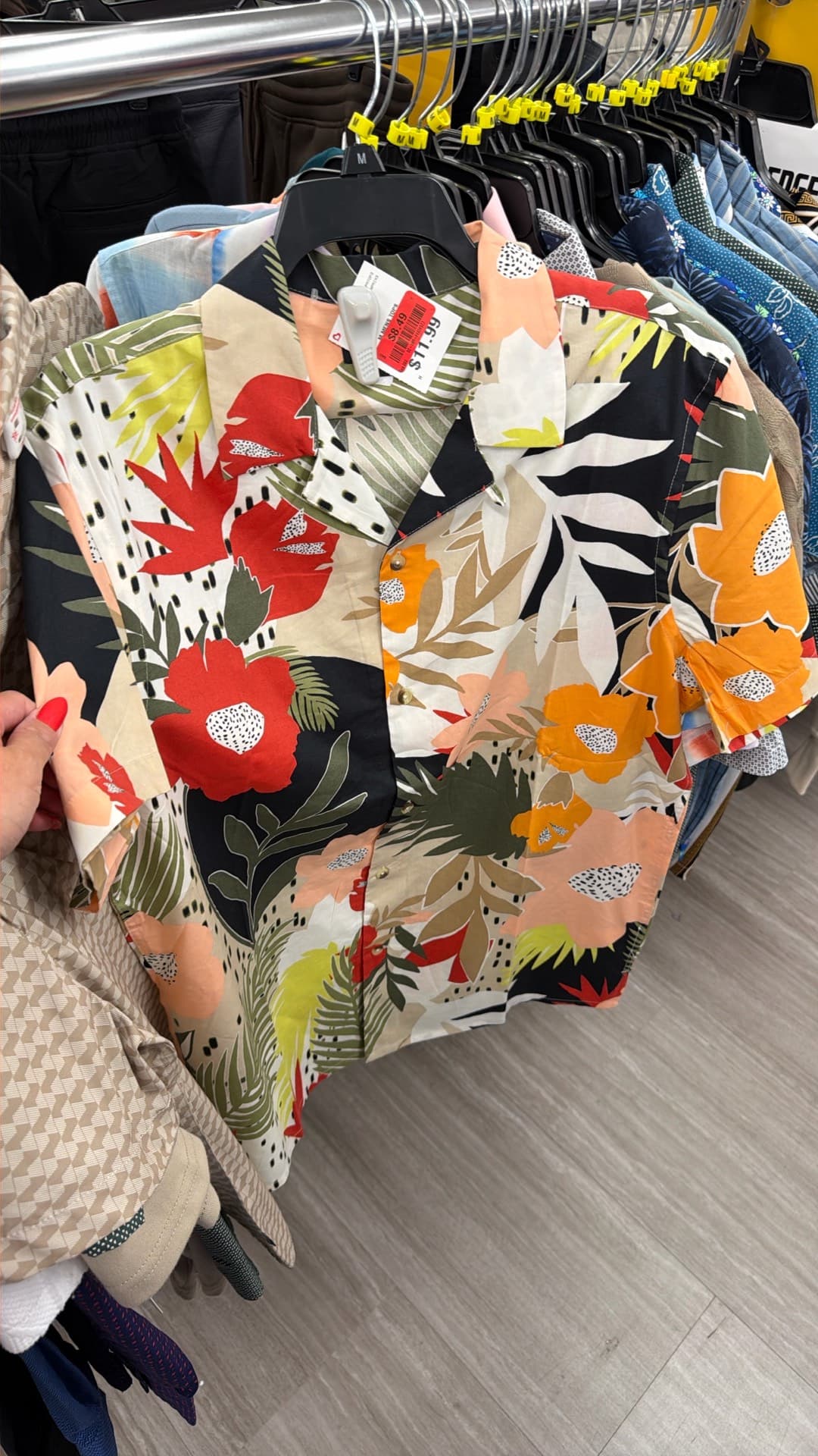 Tropical Print Short Sleeve Shirt