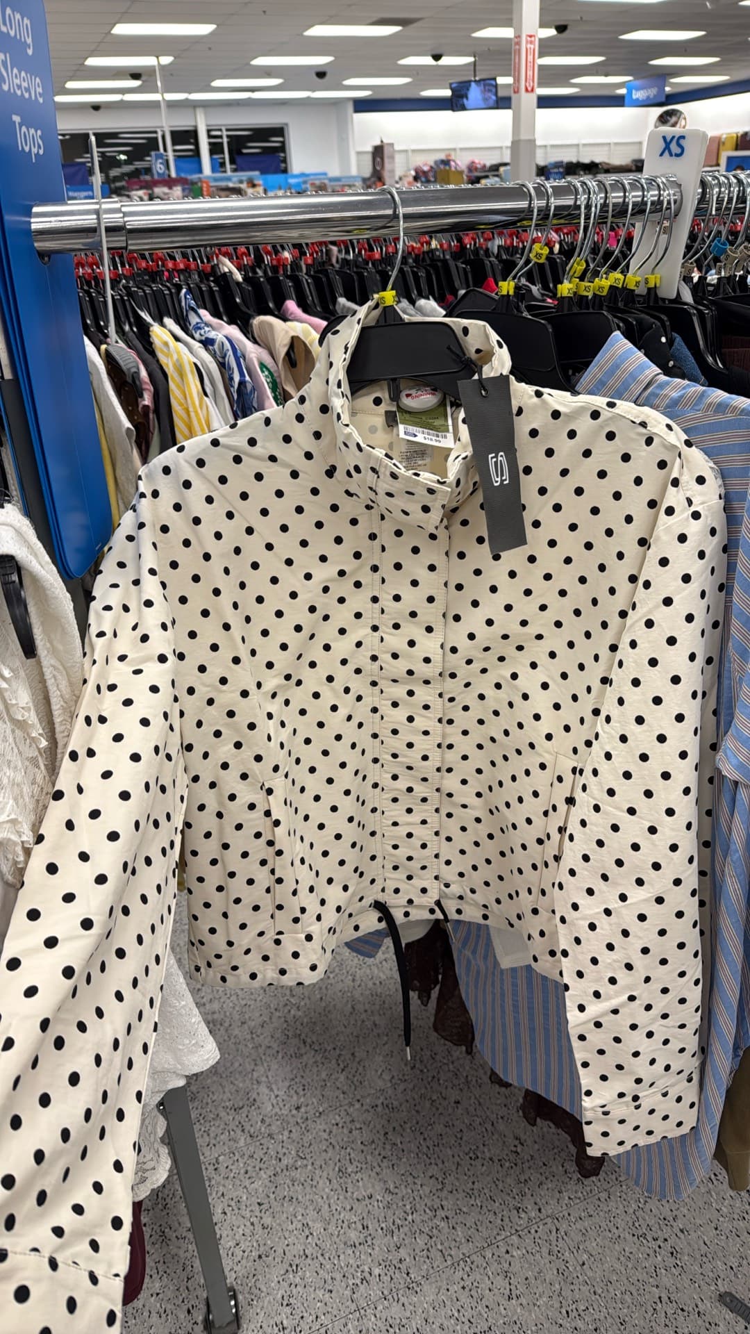 Polka Dot Crop Jacket