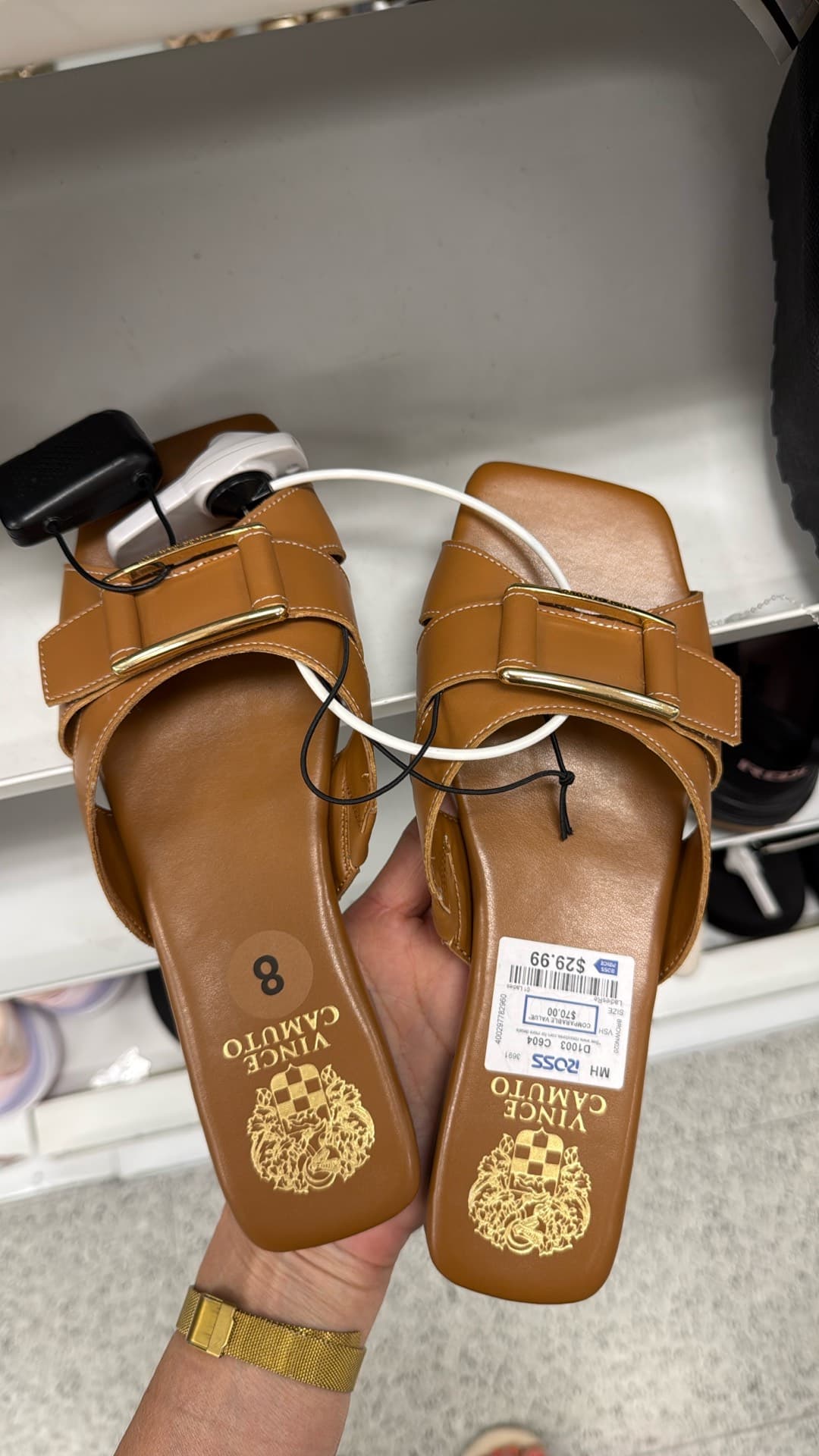 Stylish Brown Slide Sandals
