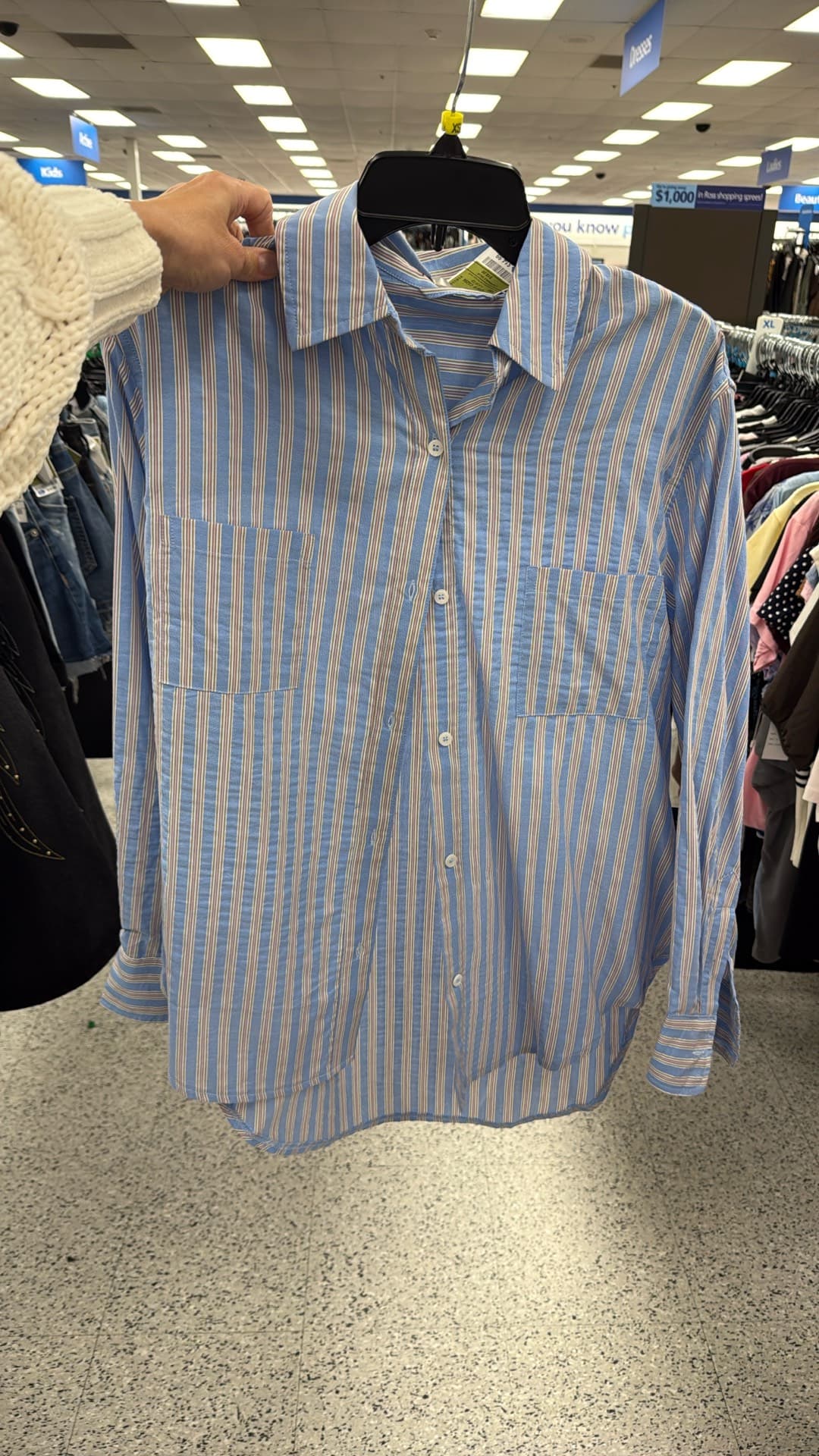 Striped Button-Up Shirt