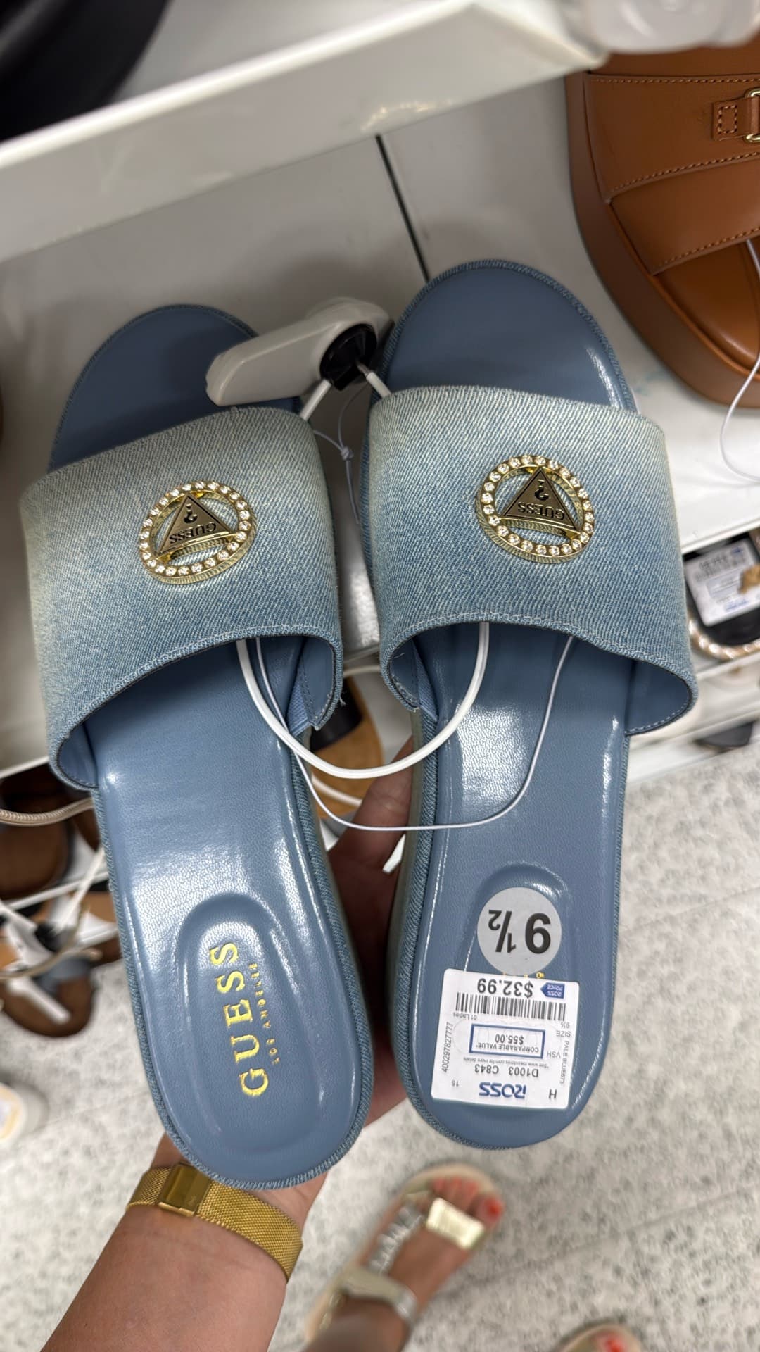 Guess Denim Slides