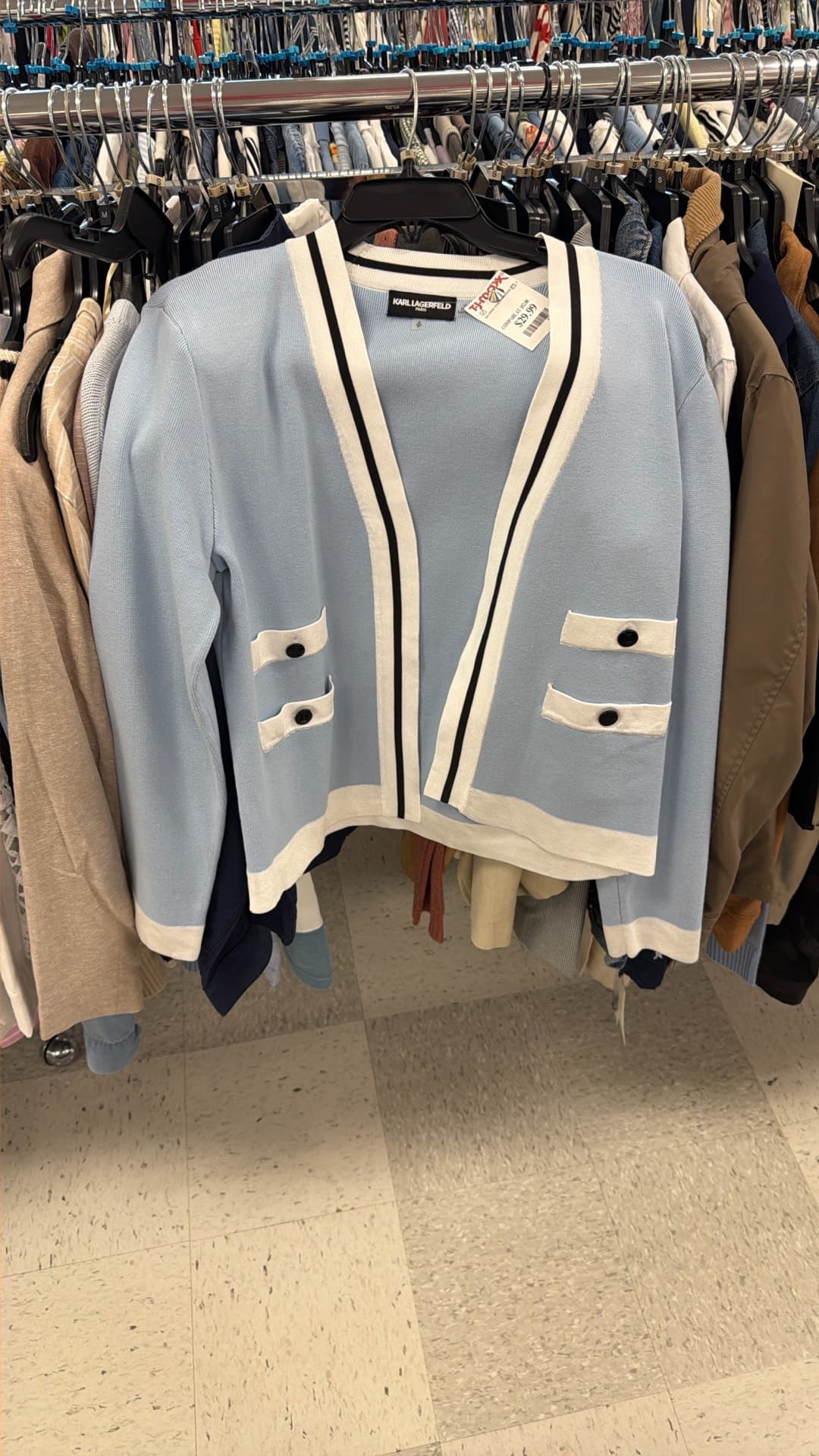 Chic Blue Cardigan