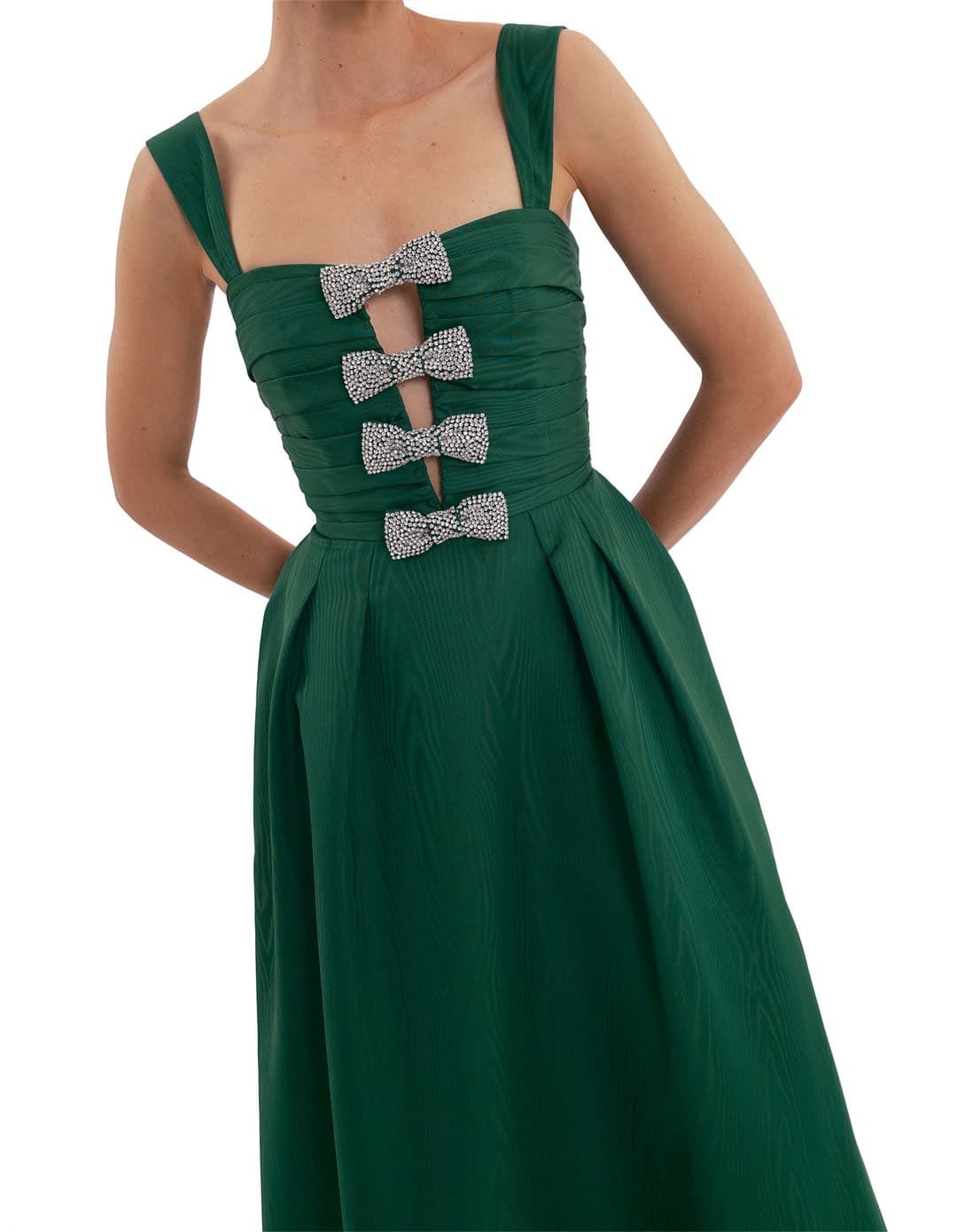 Elegant Green Evening Dress