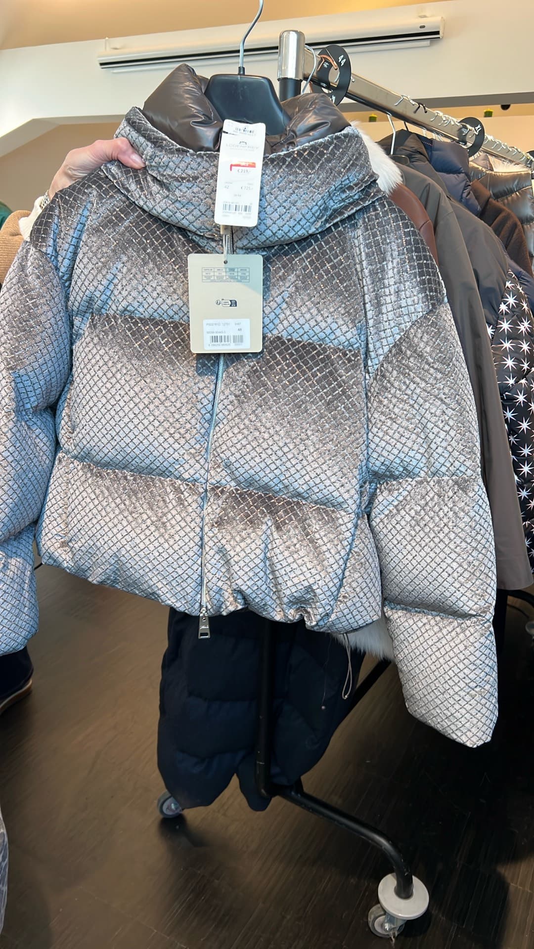 Shiny Metallic Puffer Jacket
