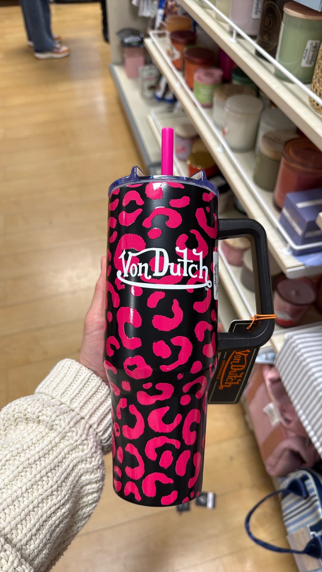 Von Dutch Leopard Print Tumbler