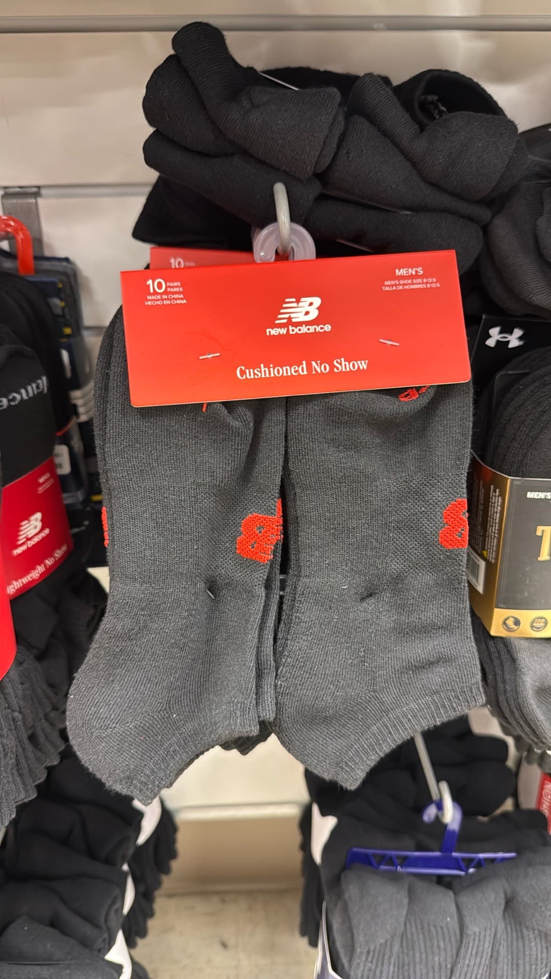 New Balance Cushioned No Show Socks