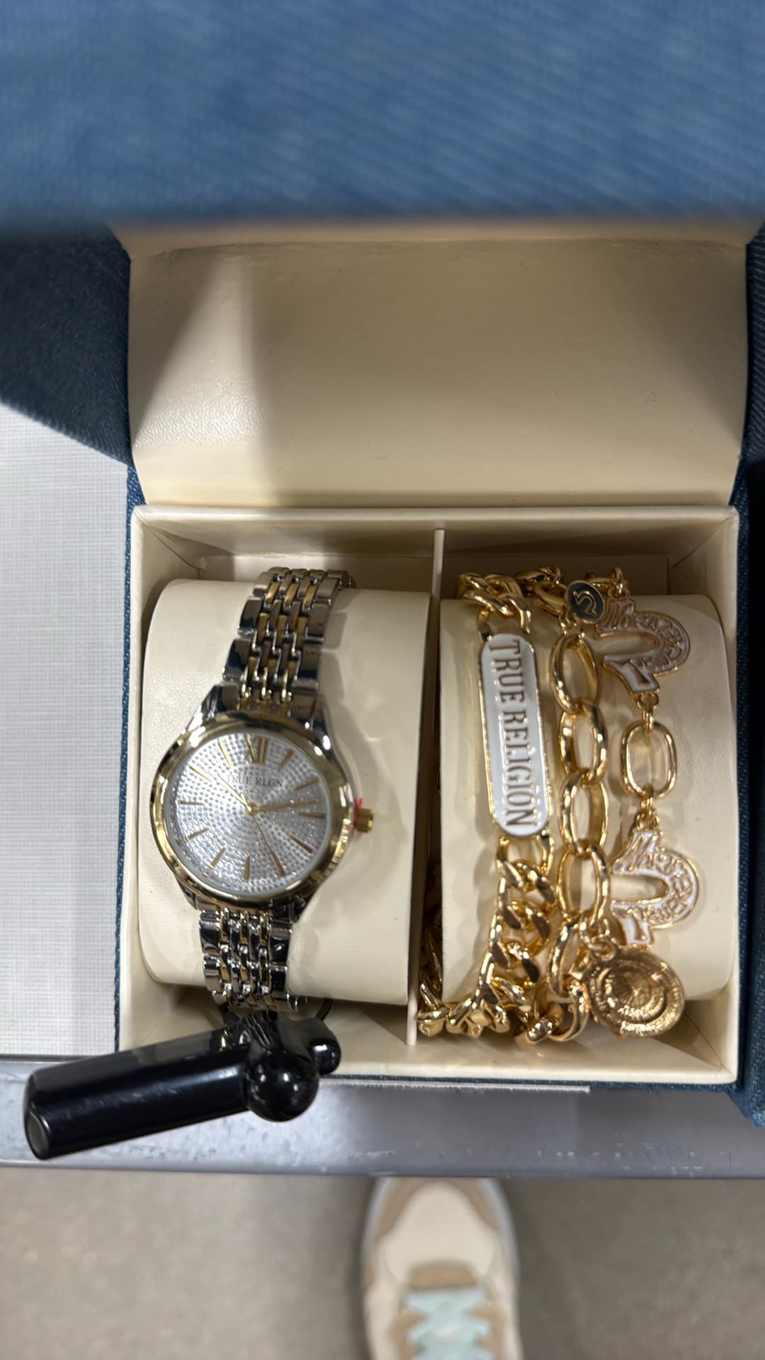 True Religion Watch and Bracelet Set