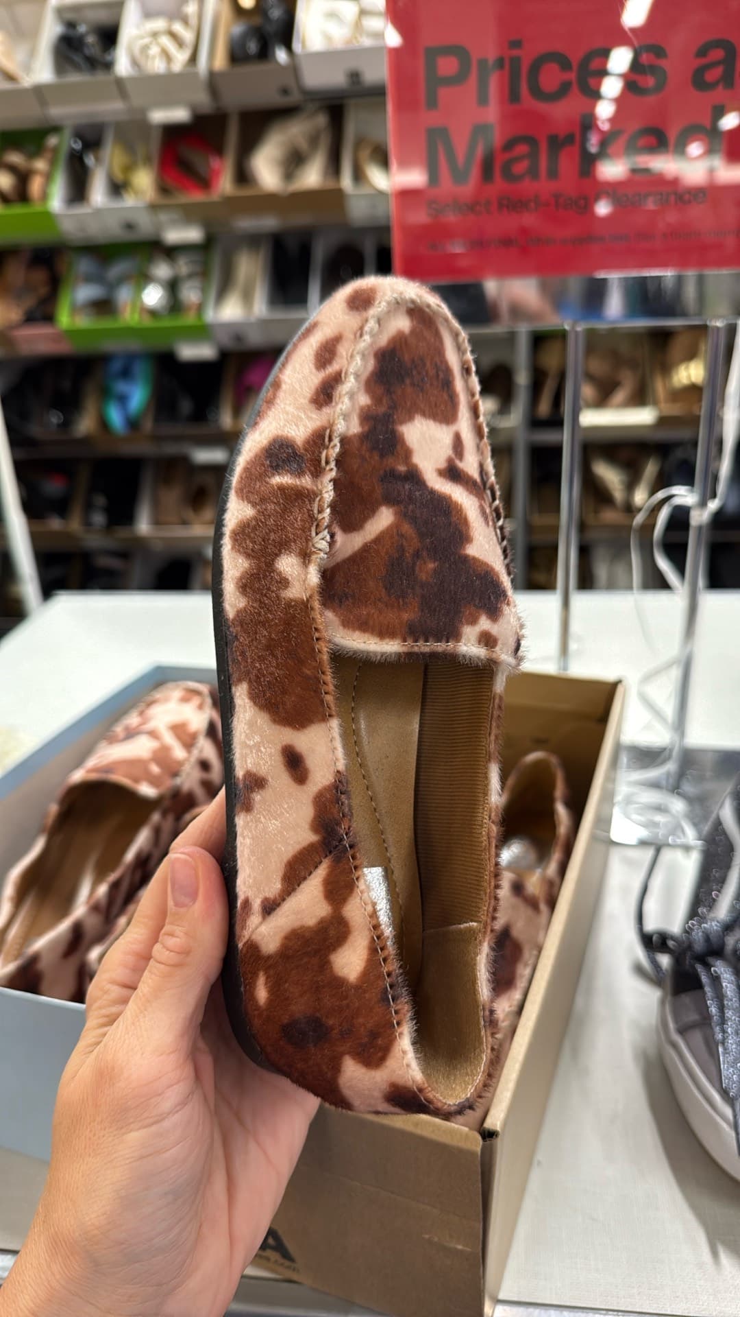Trendy Cow Print Flats