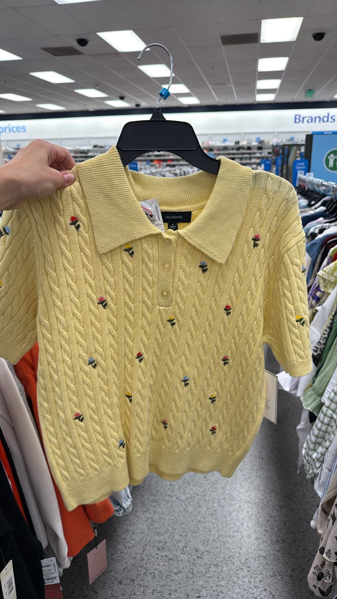 Embroidered Yellow Polo