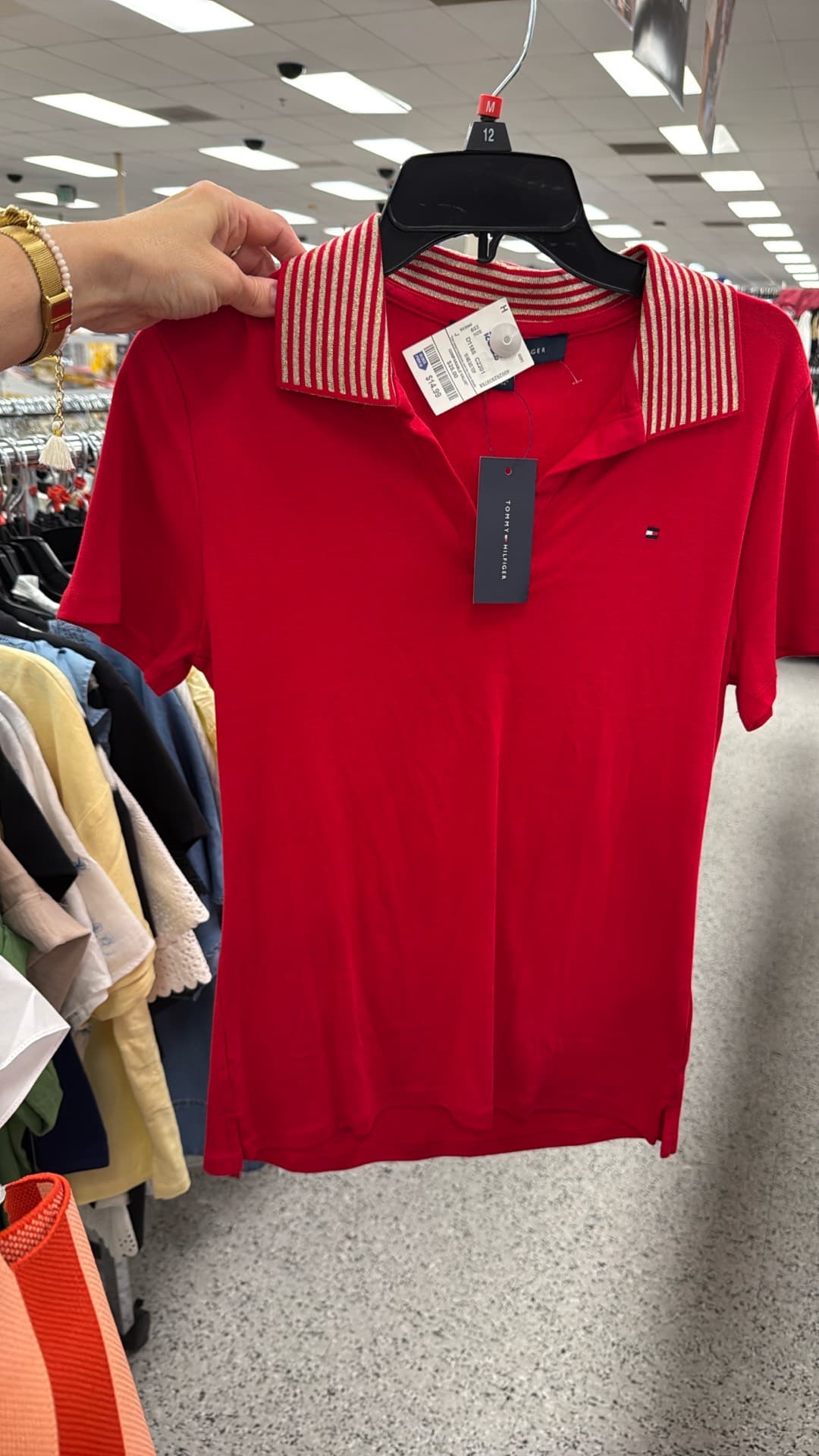 Tommy Hilfiger Red Polo Shirt