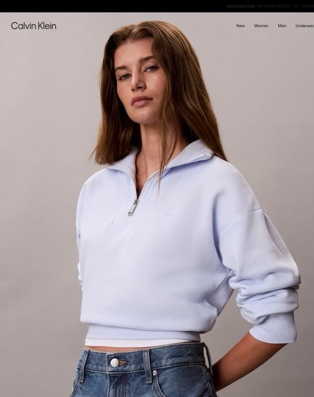 Calvin Klein Casual Zip Sweatshirt