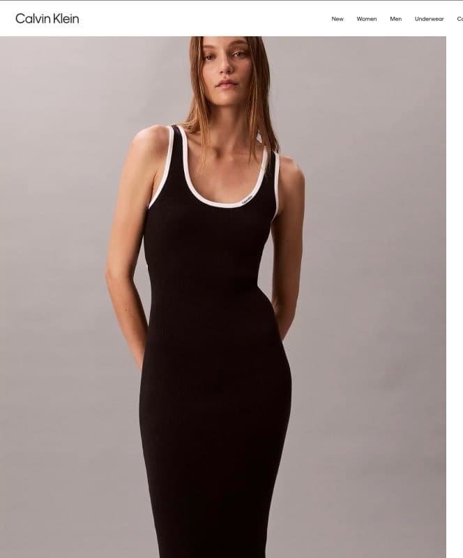 Calvin Klein Ribbed Dress