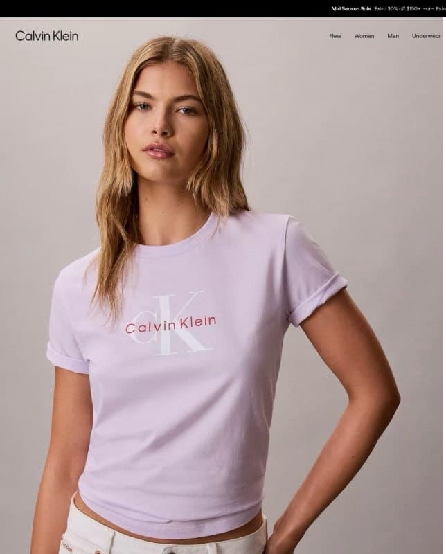 Calvin Klein Lavender Tee