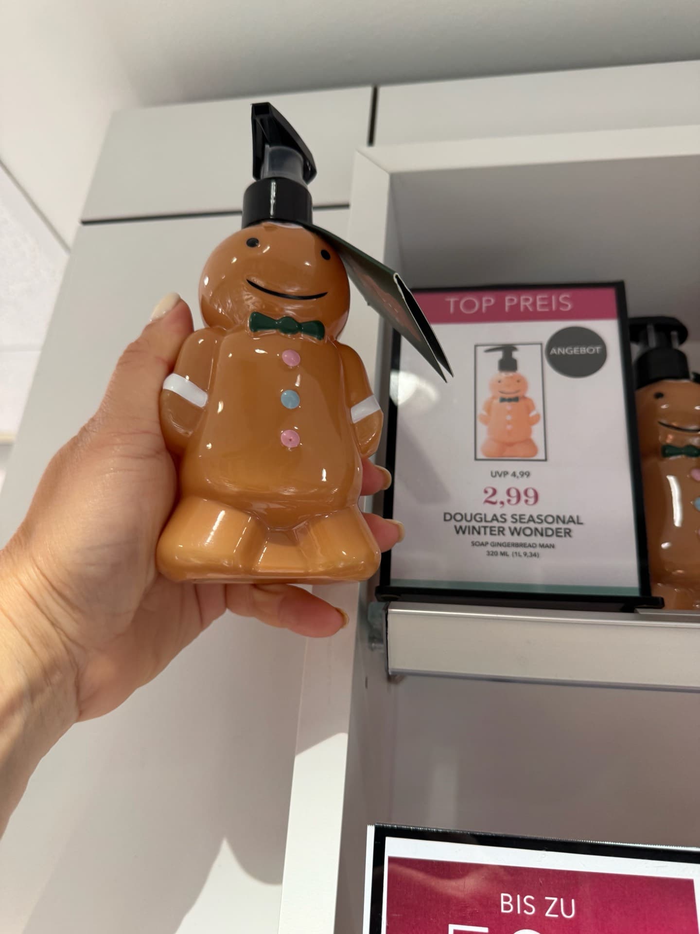 Gingerbread Man Soap Dispenser