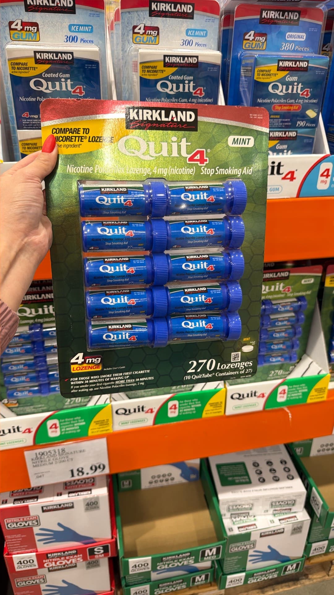 Kirkland Quit4 Nicotine Lozenges