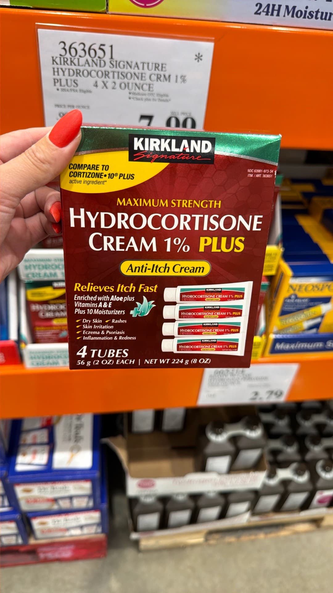 Kirkland Hydrocortisone Cream 1% Plus