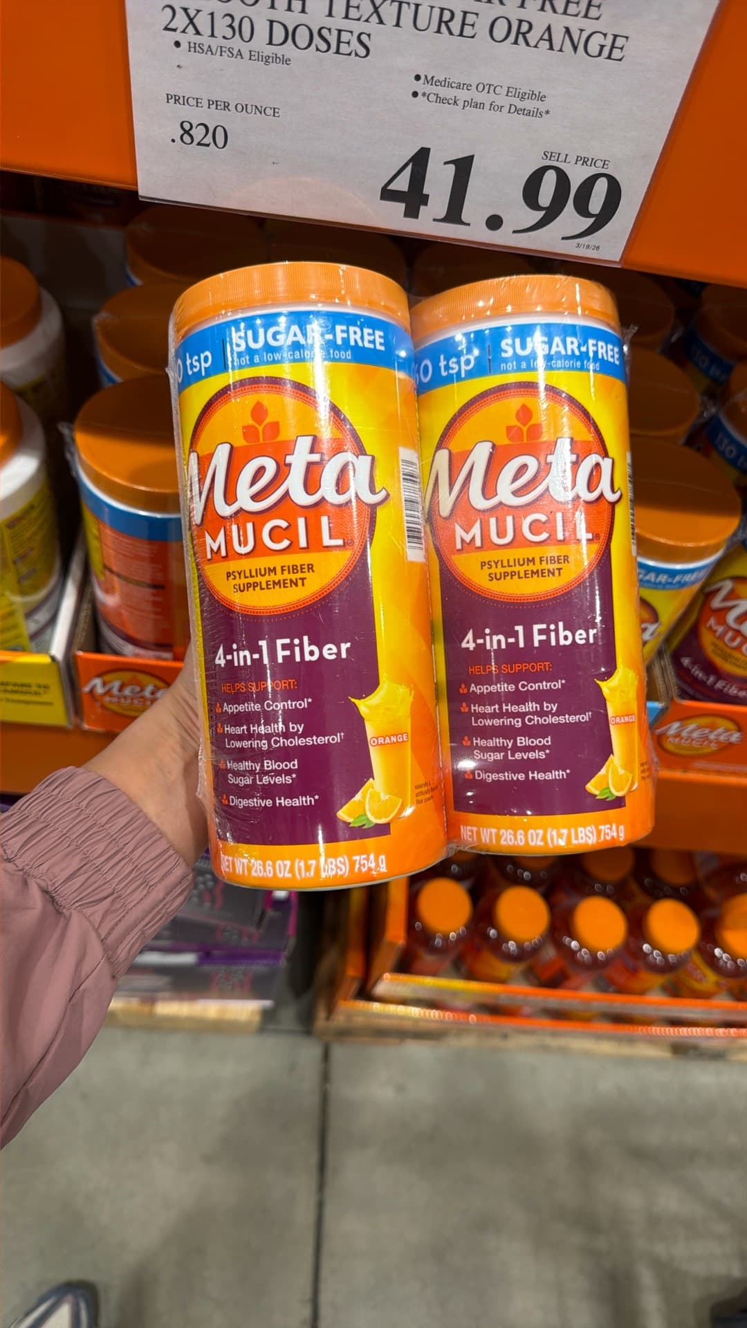 Meta Mucil Fiber Supplement