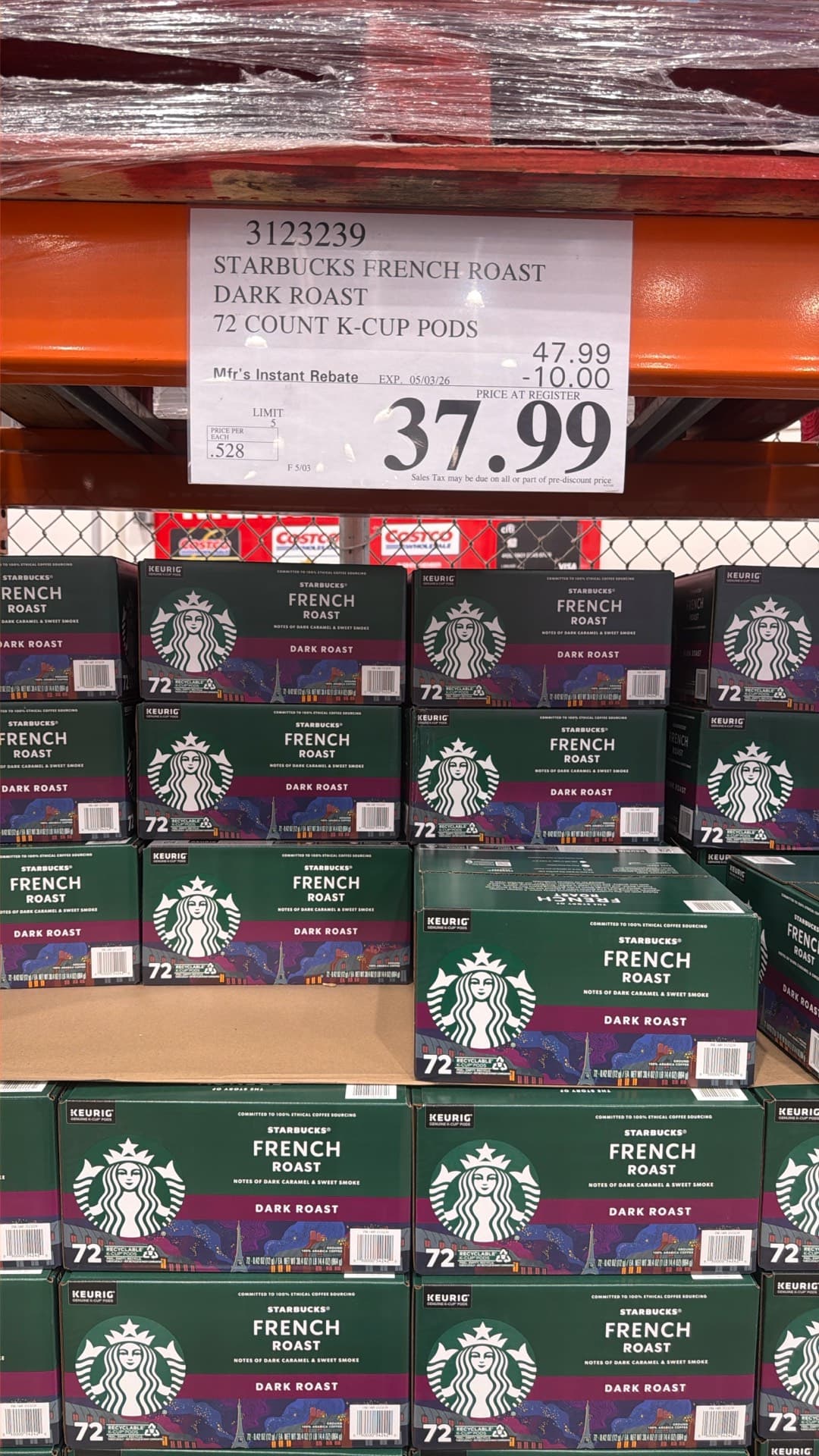 Starbucks French Roast K-Cup Pods