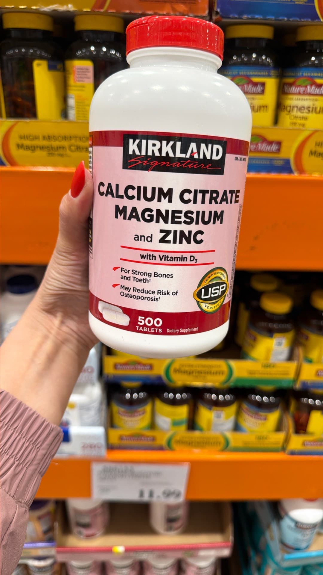 Kirkland Calcium Citrate with Magnesium and Zinc
