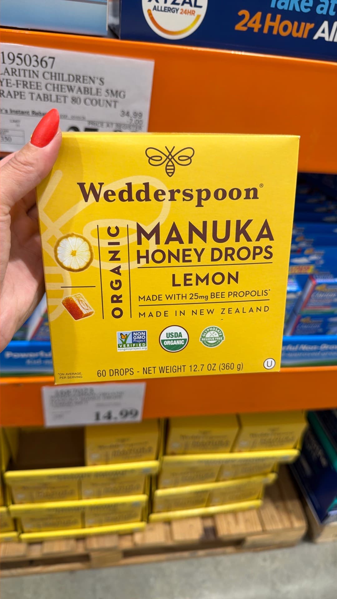 Wedderspoon Organic Manuka Honey Drops