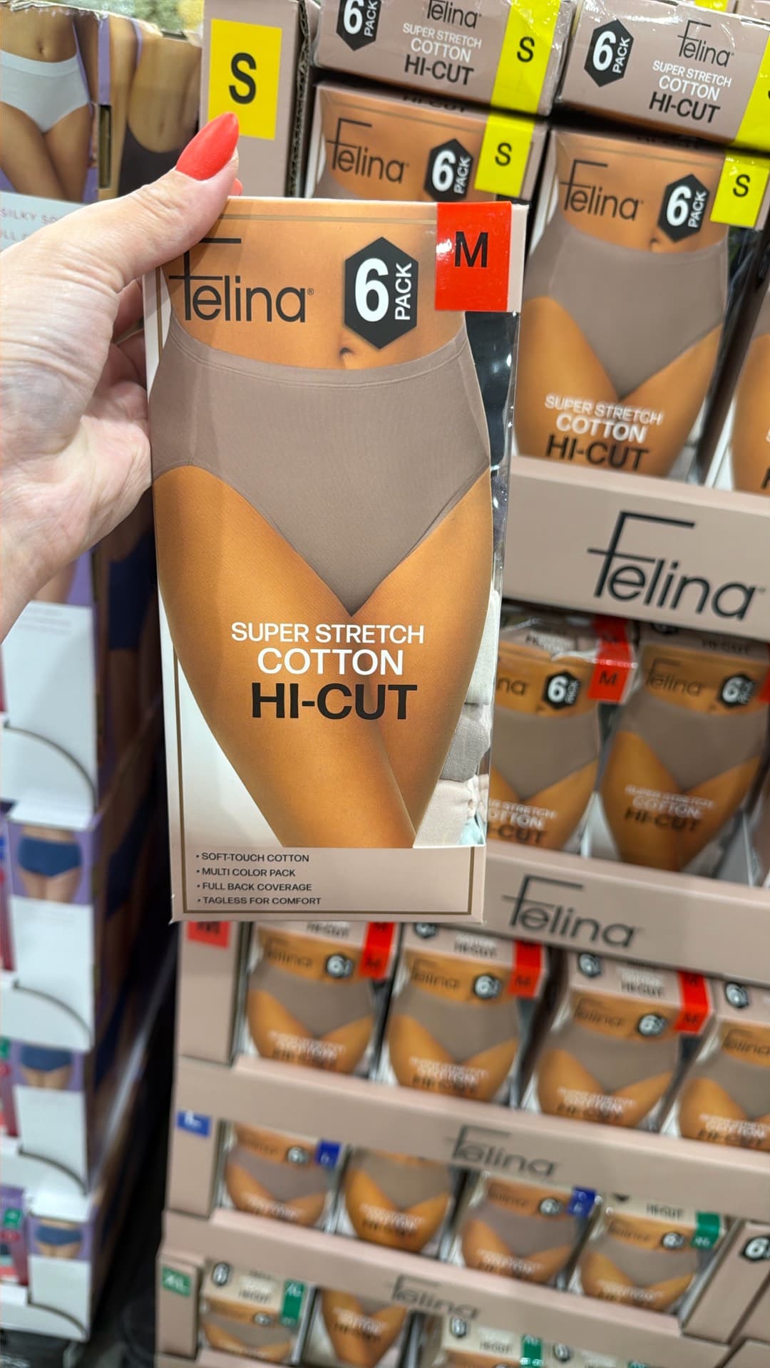 Felina Hi-Cut Cotton Underwear