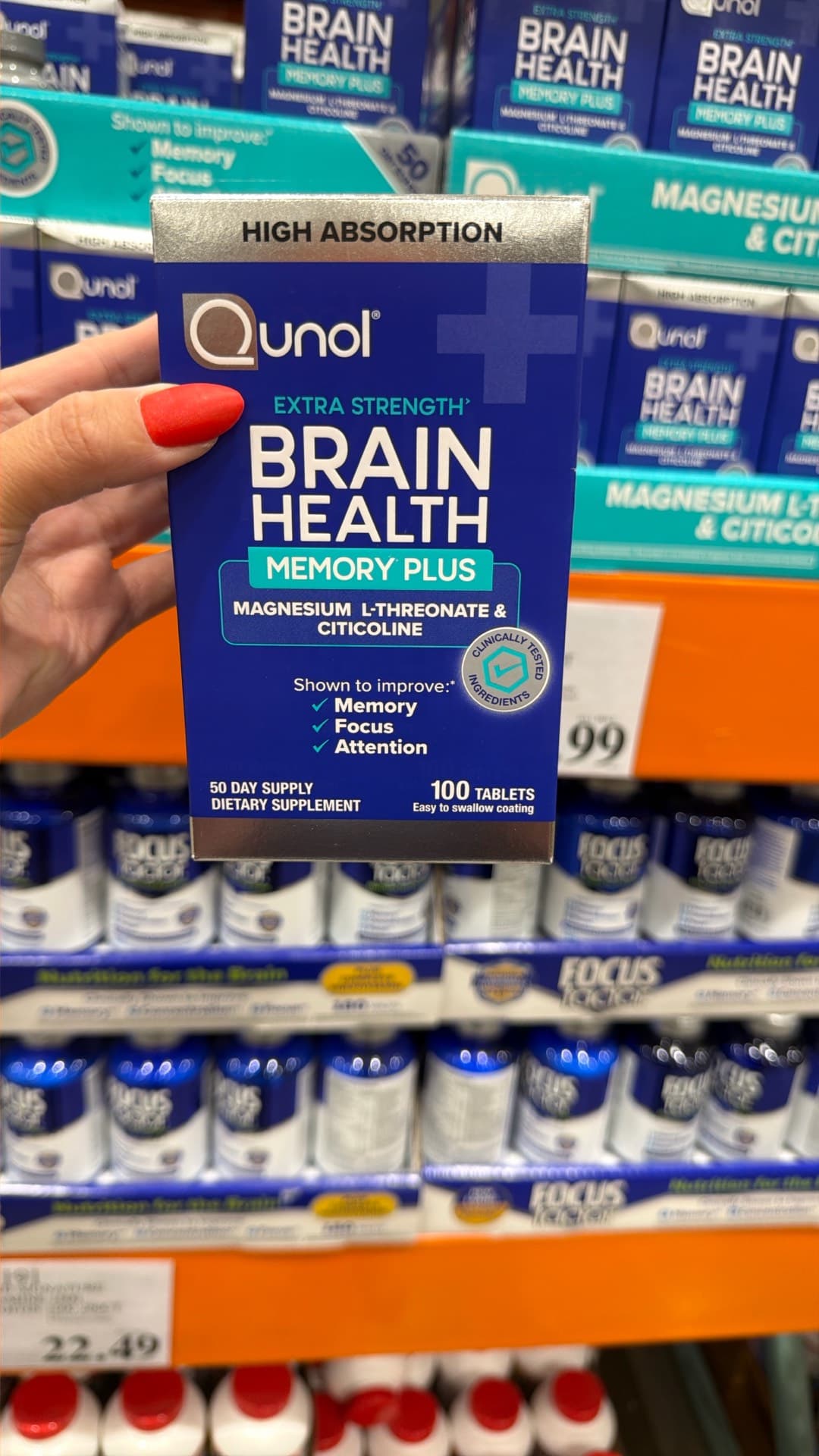 Qunol Brain Health Memory Plus