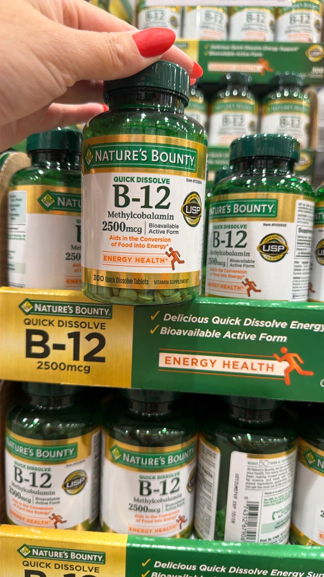Nature's Bounty B-12 Supplements
