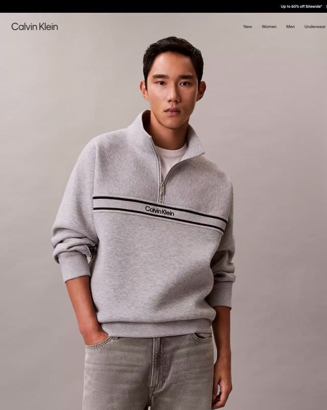 Calvin Klein Half-Zip Sweatshirt