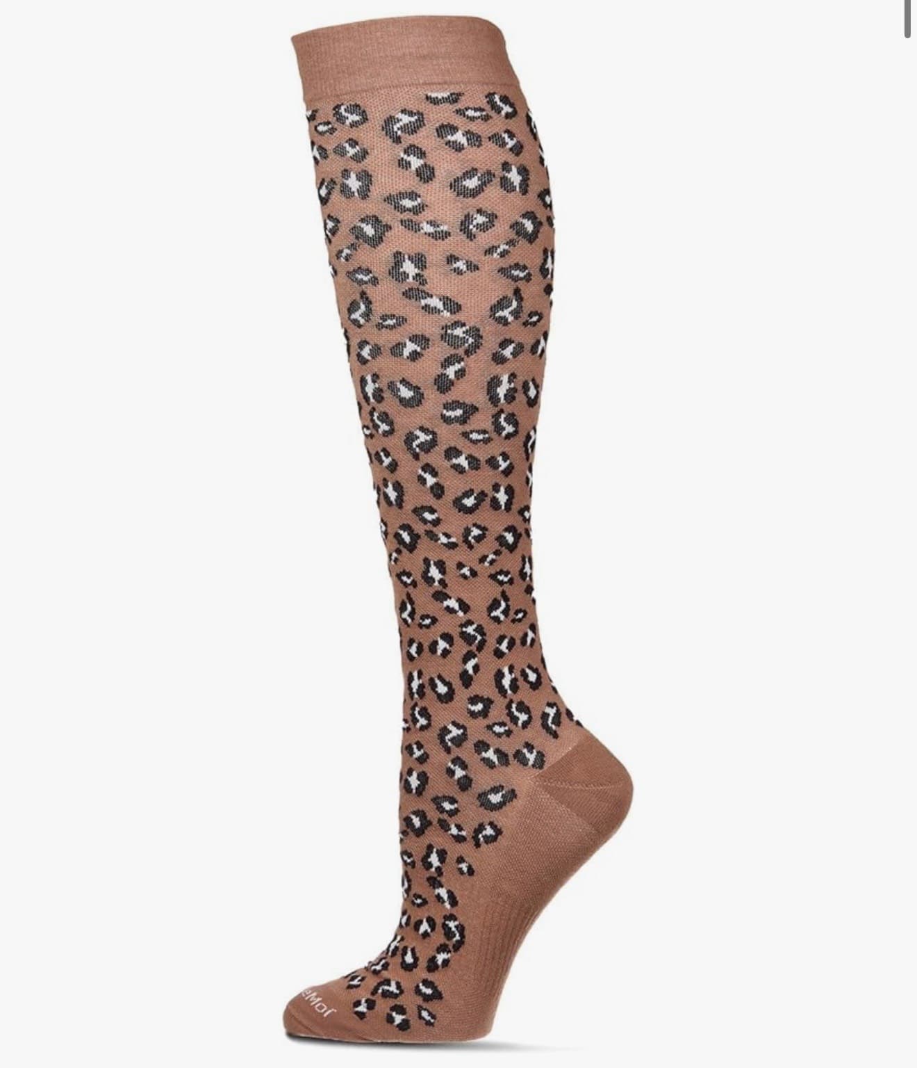 Leopard Print Knee-High Socks