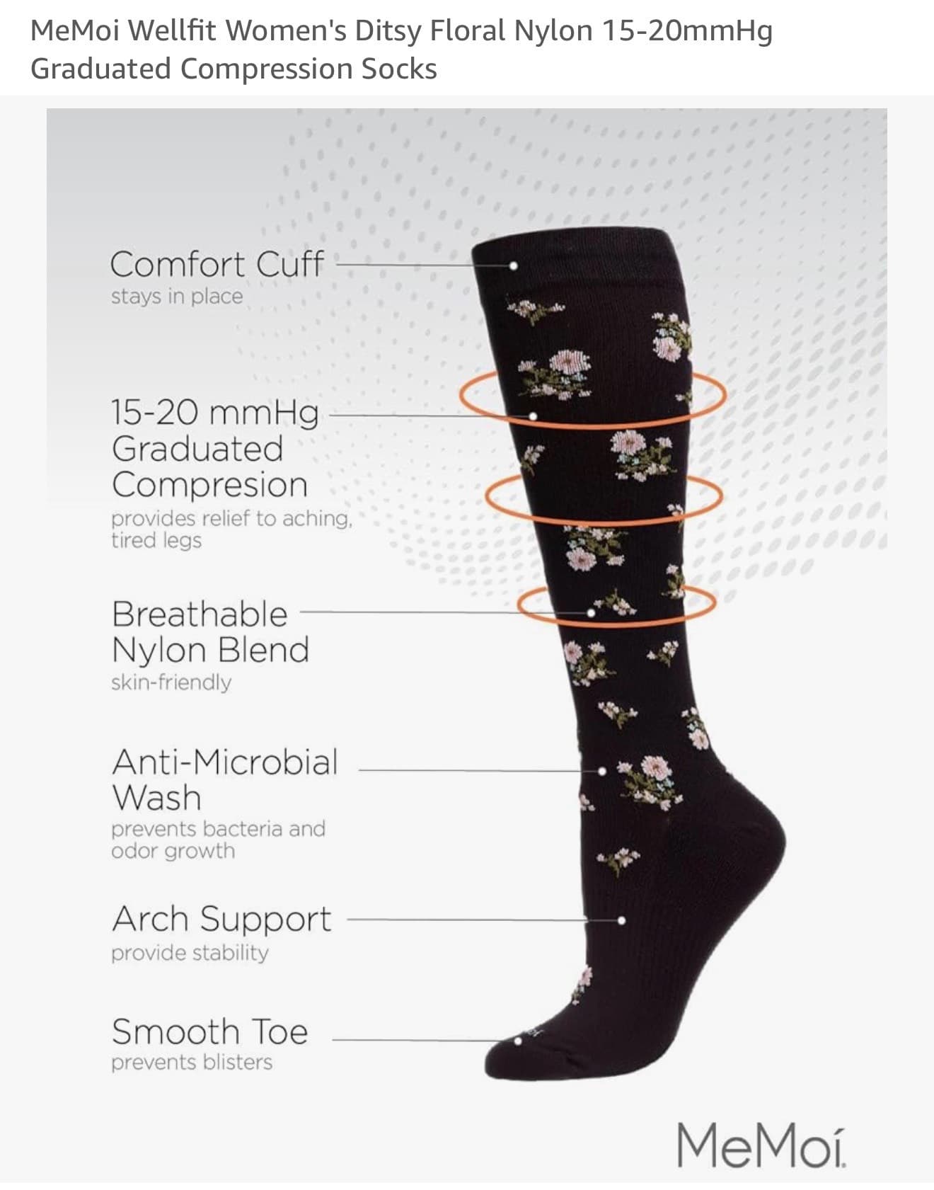 MeMoi Graduated Compression Socks