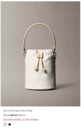Allover Monogram Bucket Bag