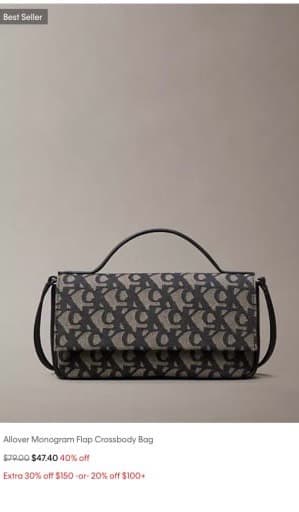 Allover Monogram Flap Crossbody Bag