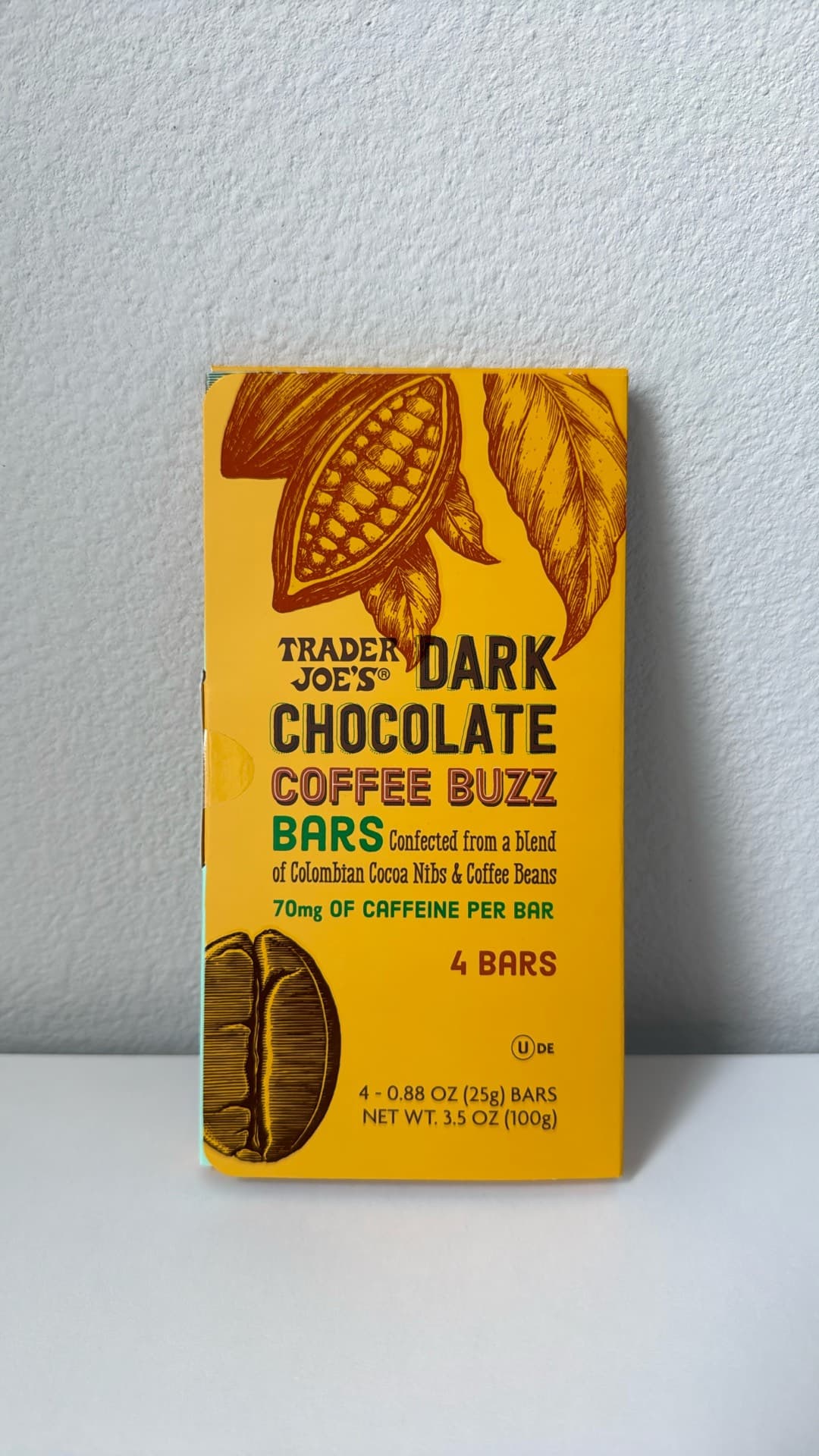 Trader Joe's Dark Chocolate Coffee Buzz Bars