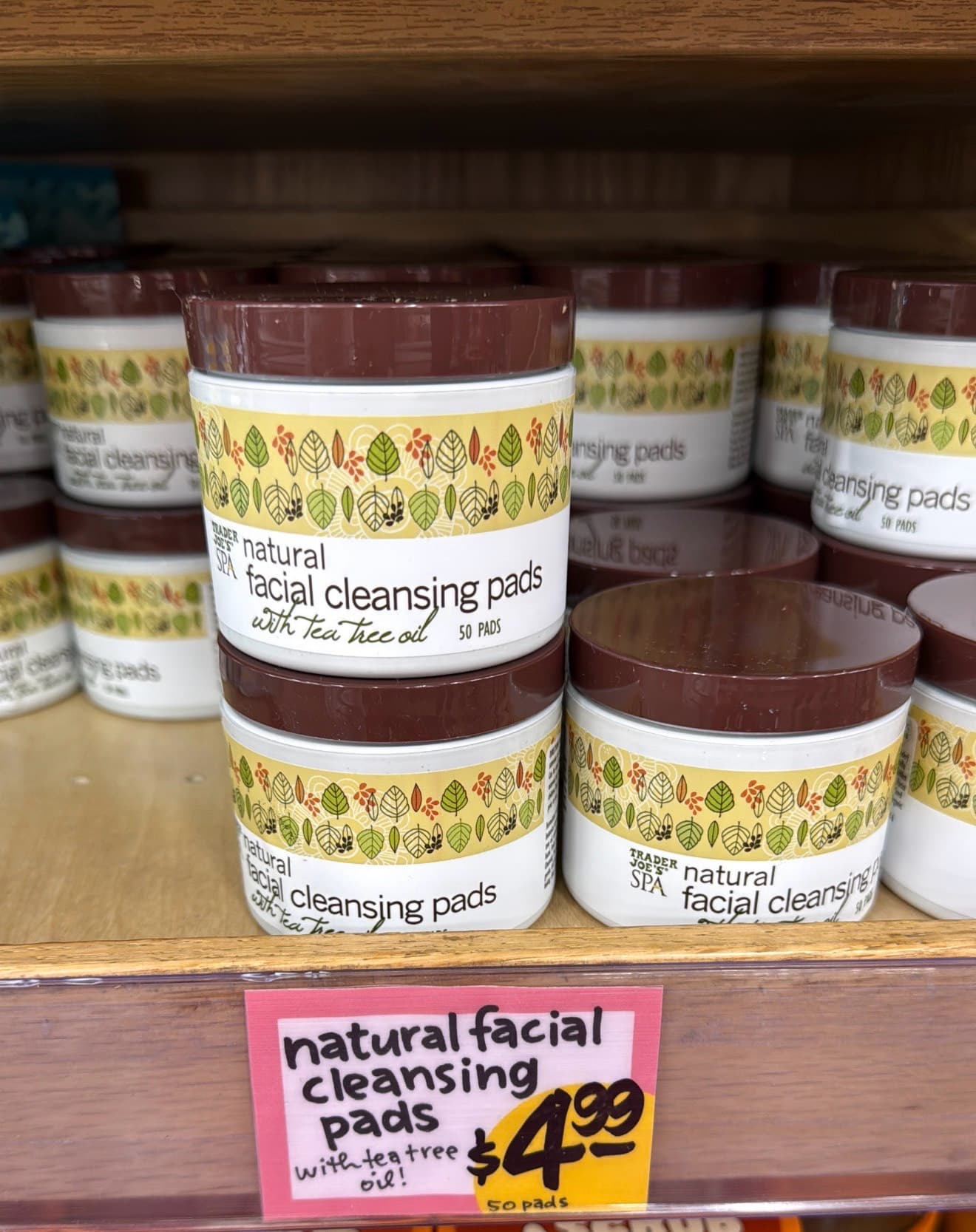 Natural Facial Cleansing Pads