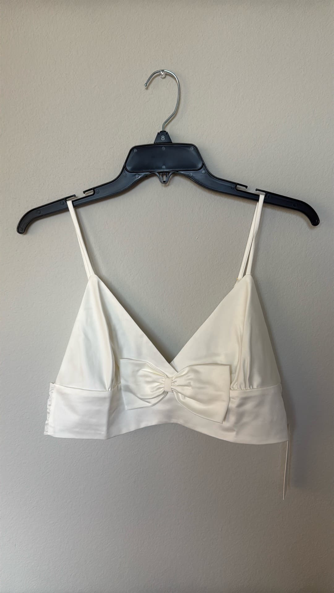 Elegant Satin Crop Top