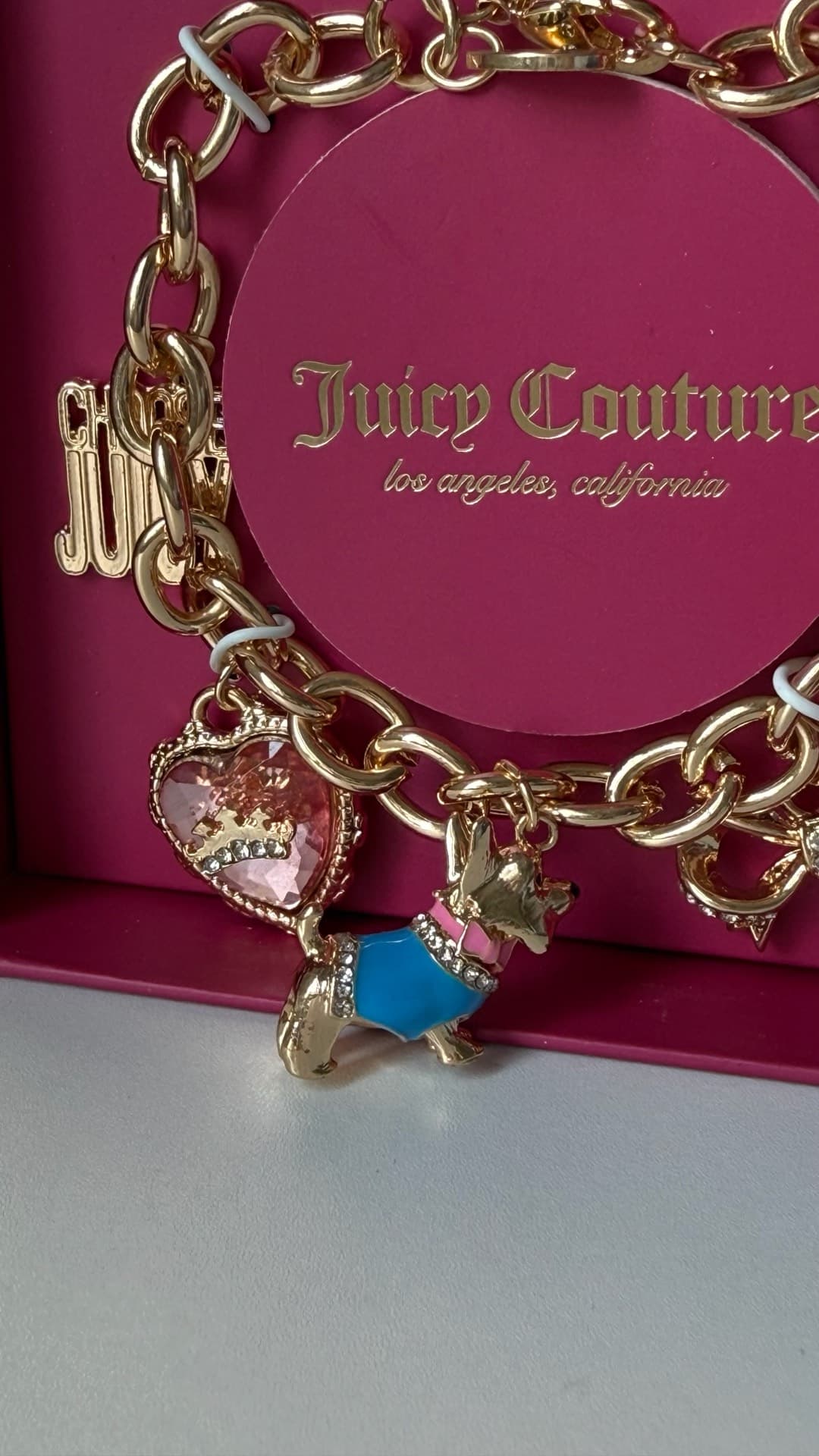 Juicy Couture Dog Charm Bracelet