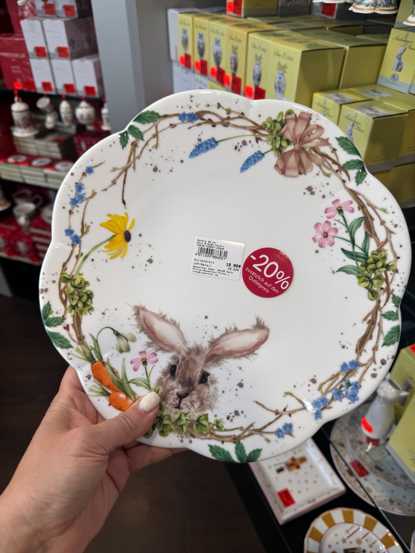 Charming Rabbit Plate