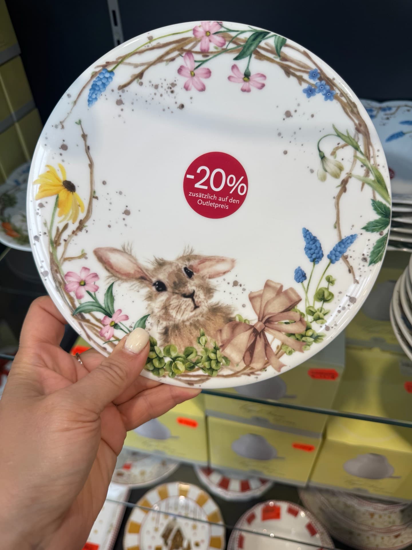 Cute Rabbit Plate