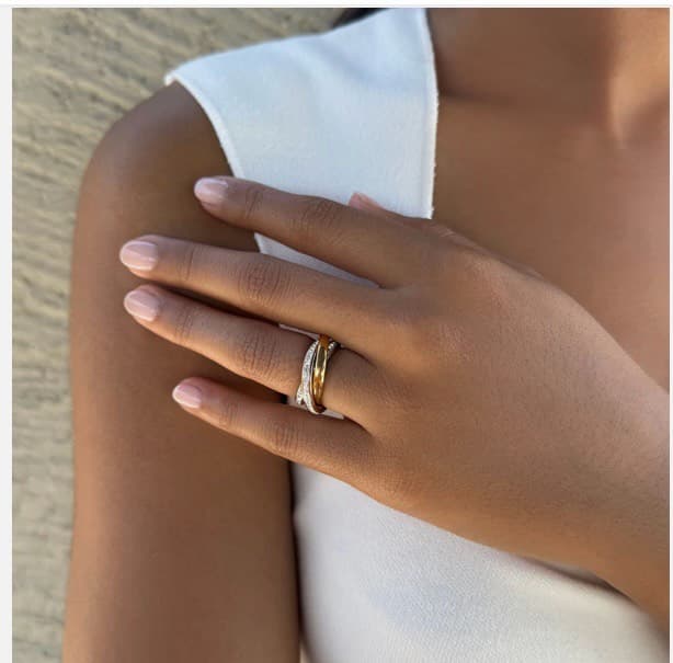 Elegant Two-Tone Ring
