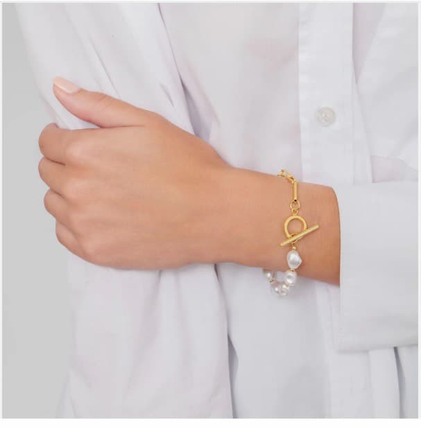 Gold Pearl Bracelet