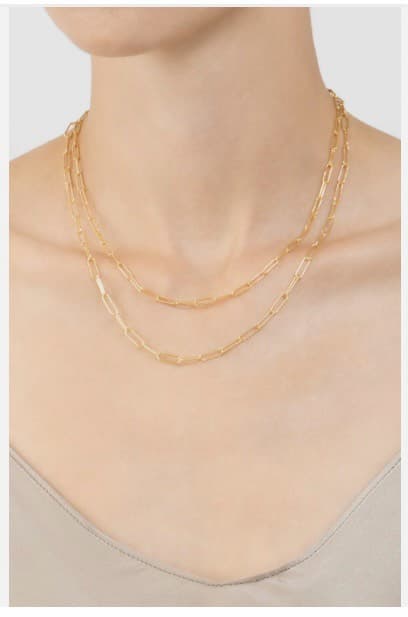 Elegant Gold Layered Necklace
