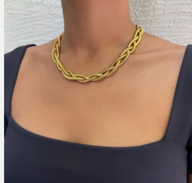 Trendy Gold Chain Necklace