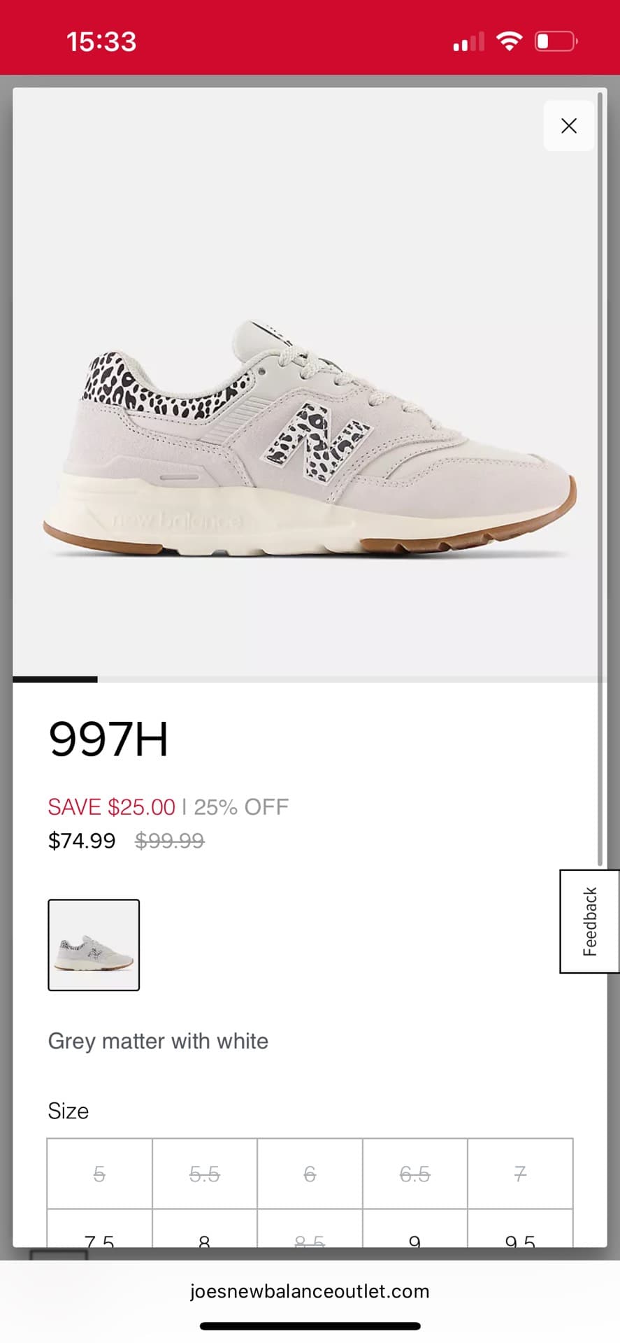 New Balance 997H Sneakers