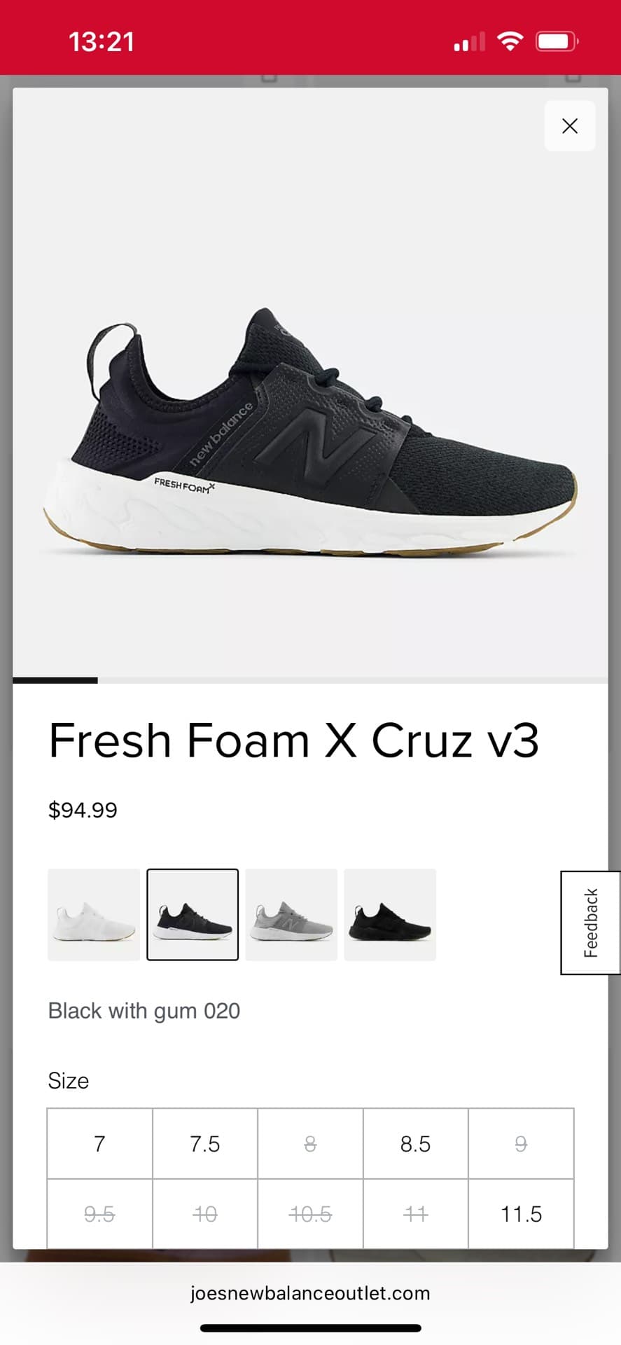 New Balance Fresh Foam X Cruz v3