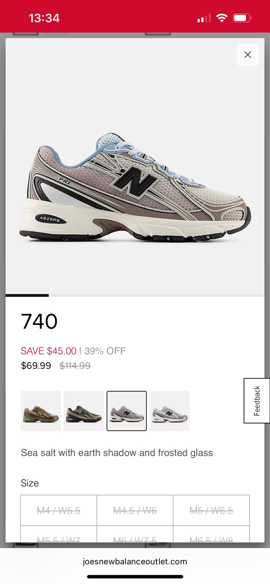 New Balance 740 Sneakers