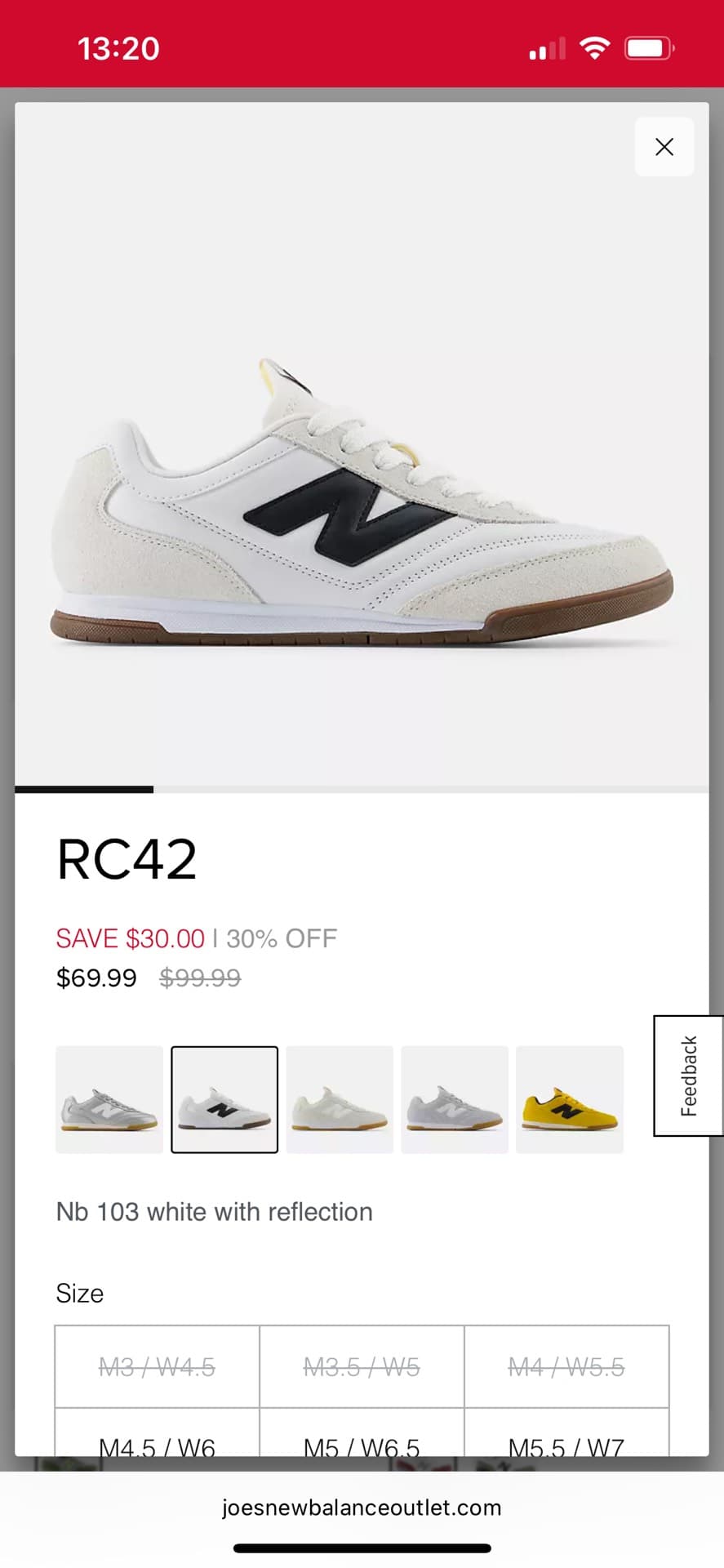 New Balance RC42 Sneakers