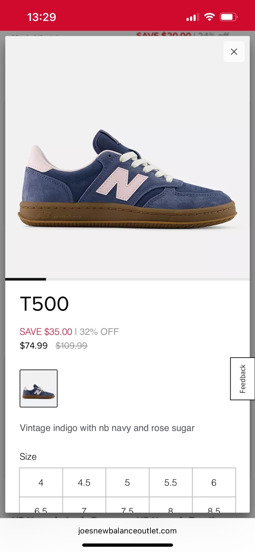 New Balance T500 Sneakers