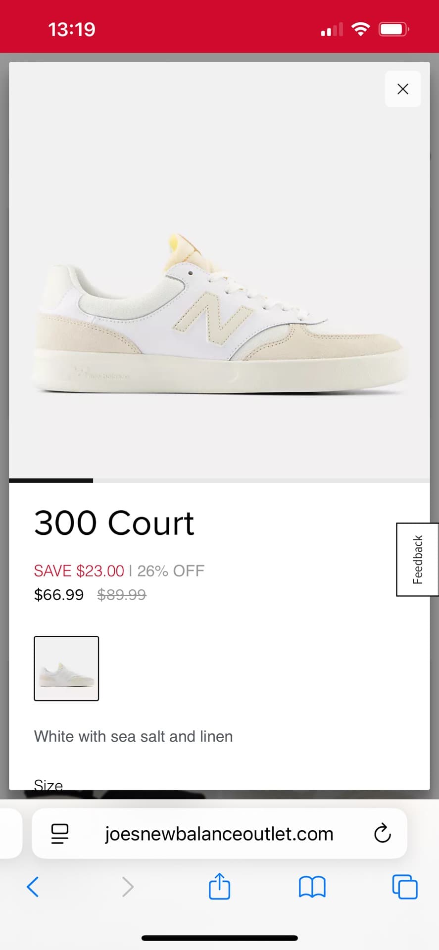 New Balance 300 Court Sneakers