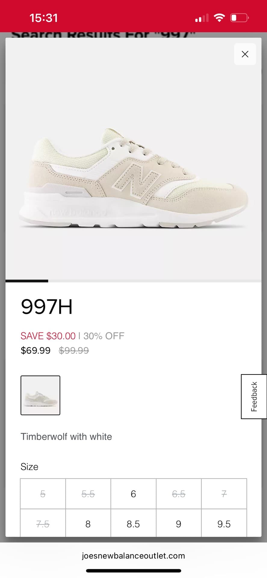 New Balance 997H Sneakers